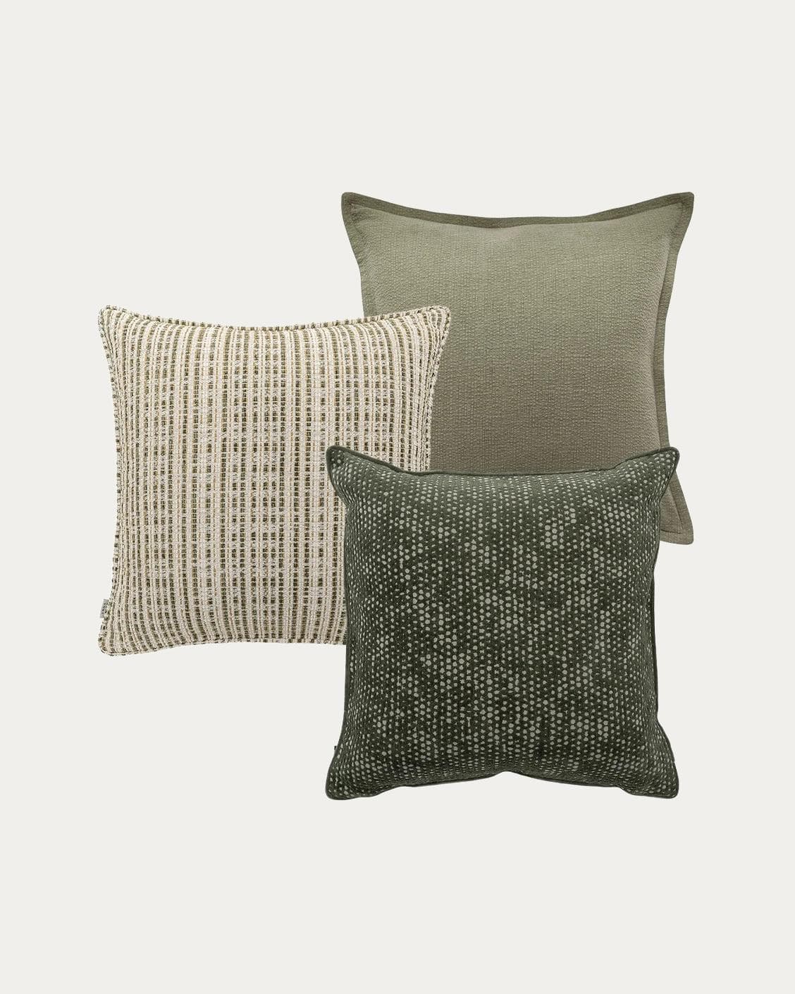 Suki Bundle bundle - indoor in green and beige, shown in a product front view as image 1