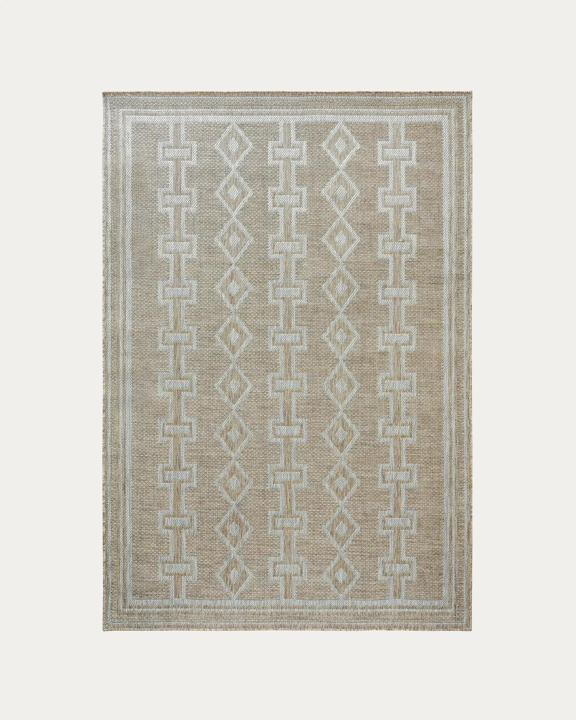 Summer Woods carpets in beige and brown, shown in a product top view as image 1