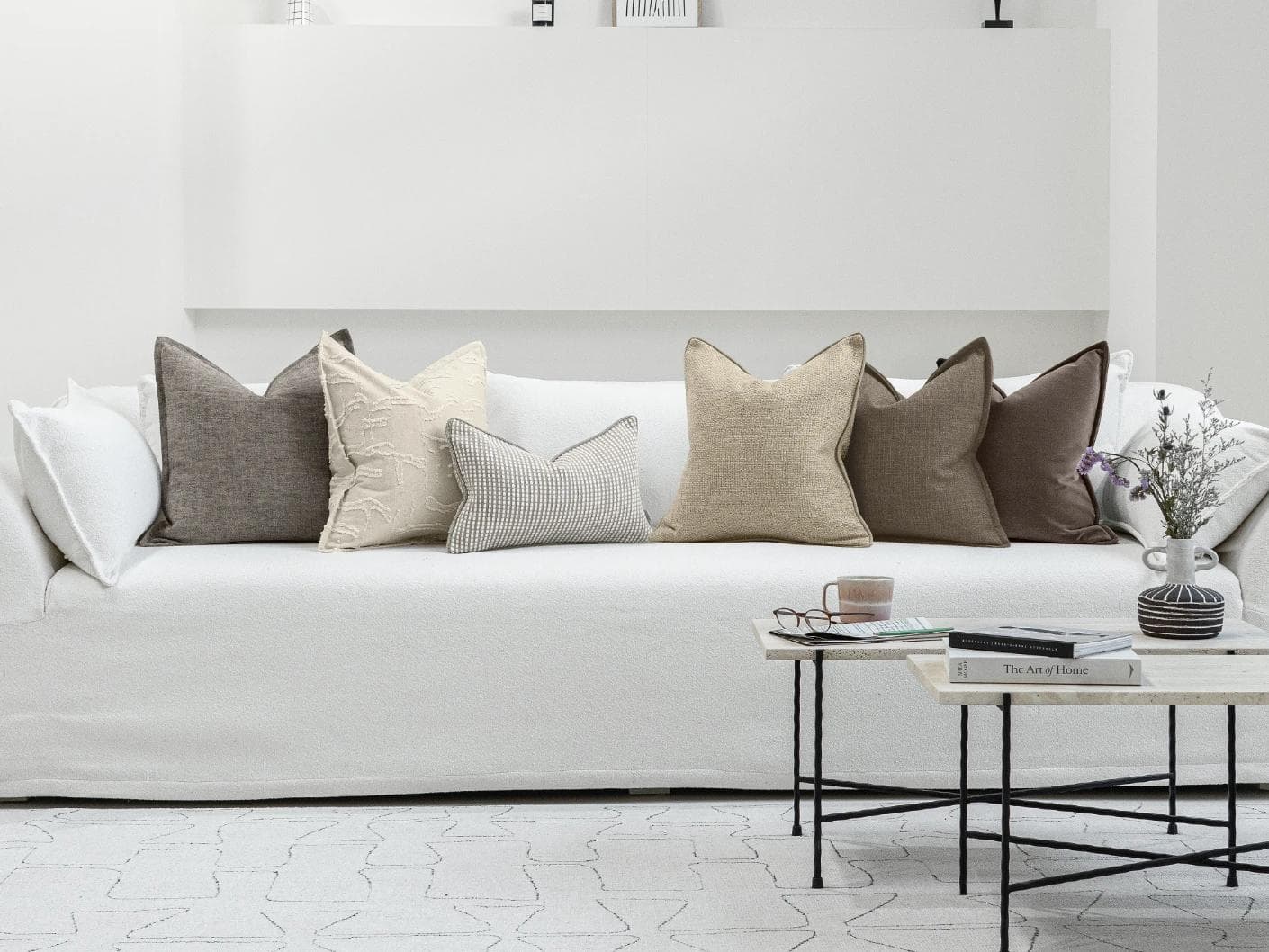 Tameka Bundle cushion, shown in a lifestyle front view as image 4