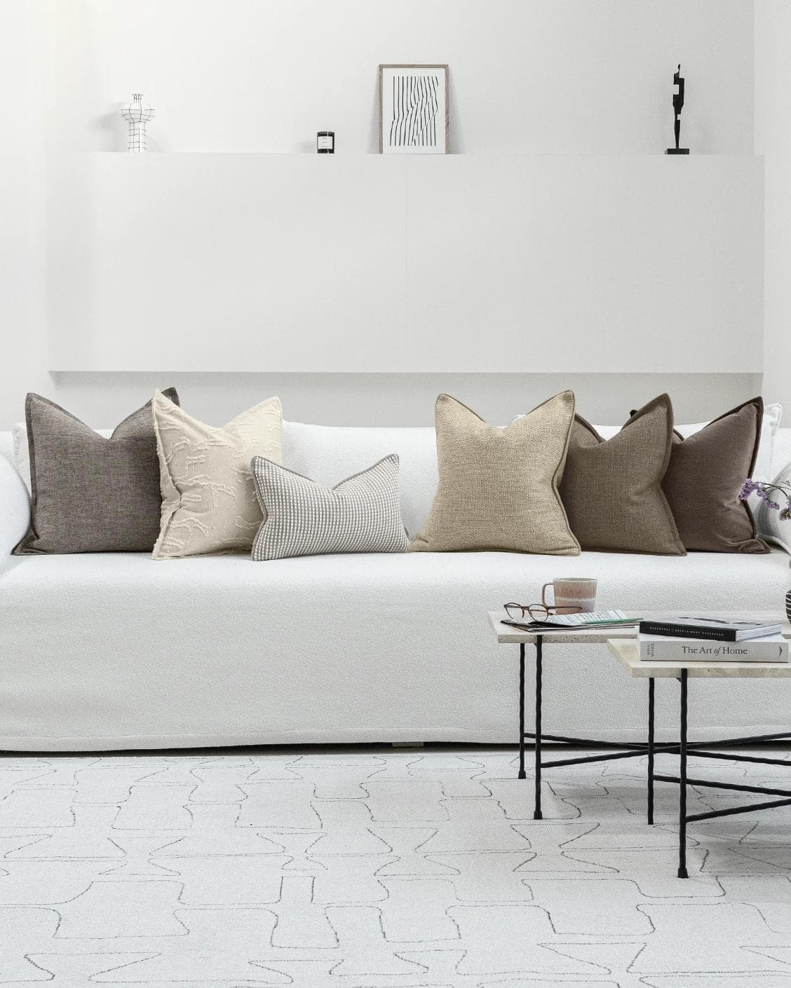 Tameka Bundle cushion, shown in a lifestyle front view as image 4