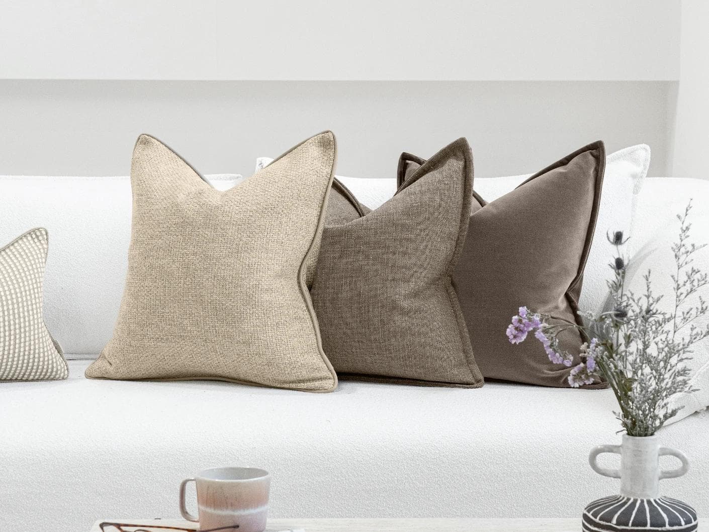 Tameka Bundle cushion, shown in a lifestyle front view as image 5