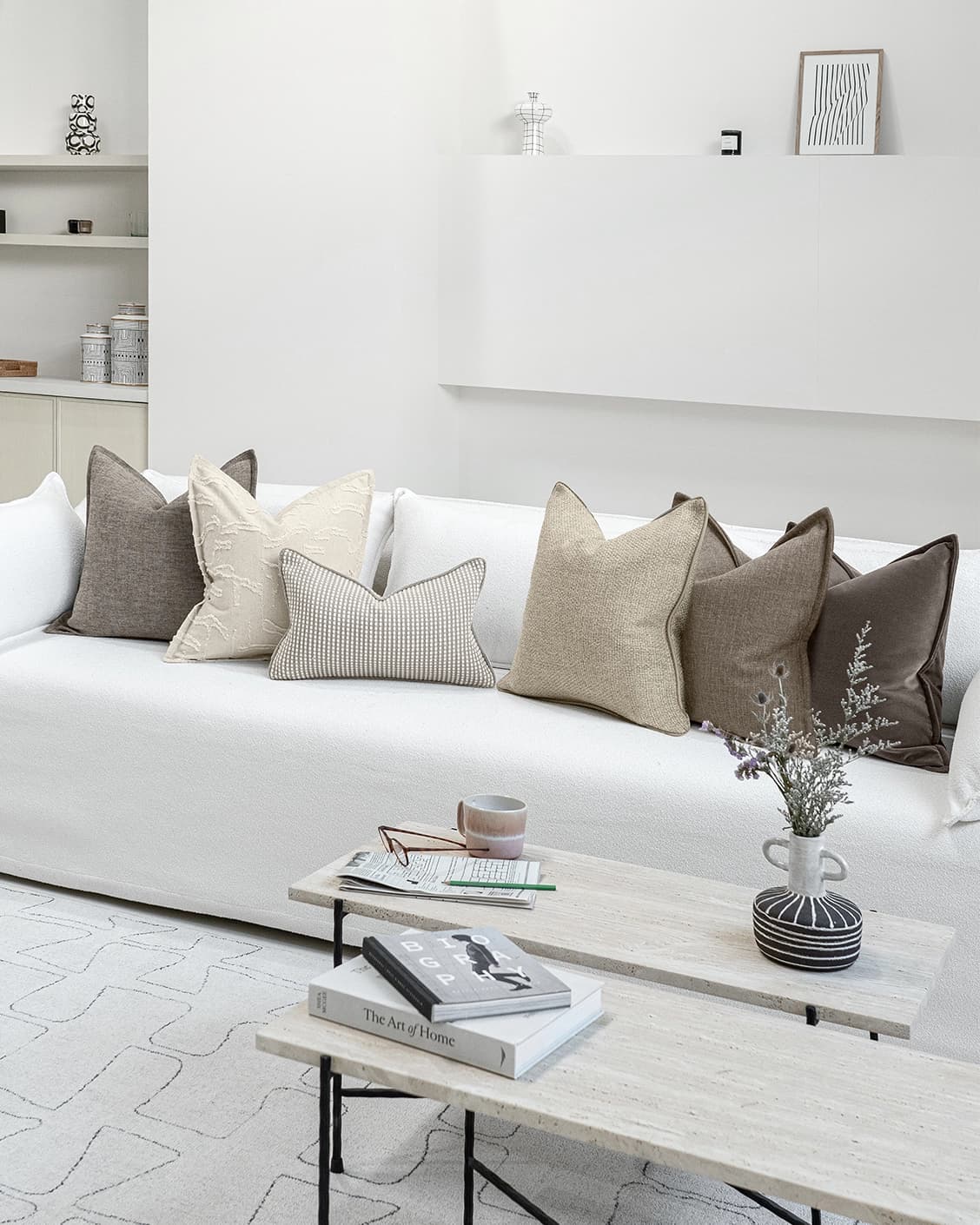 Tameka Bundle cushion, shown in a lifestyle right view as image 2