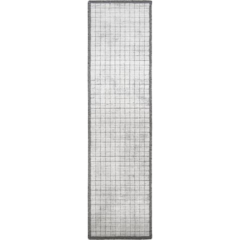 Taylor Bianca Runners carpet in black and white, shown in a product top view as image 1