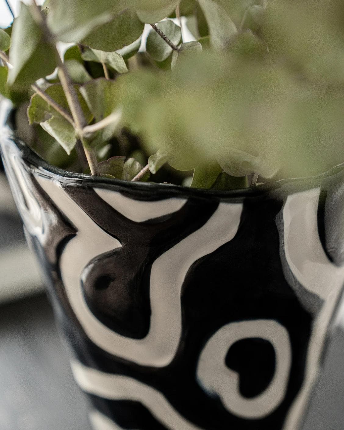 Tembo Arneson vases, shown in a lifestyle close-up top view as image 5