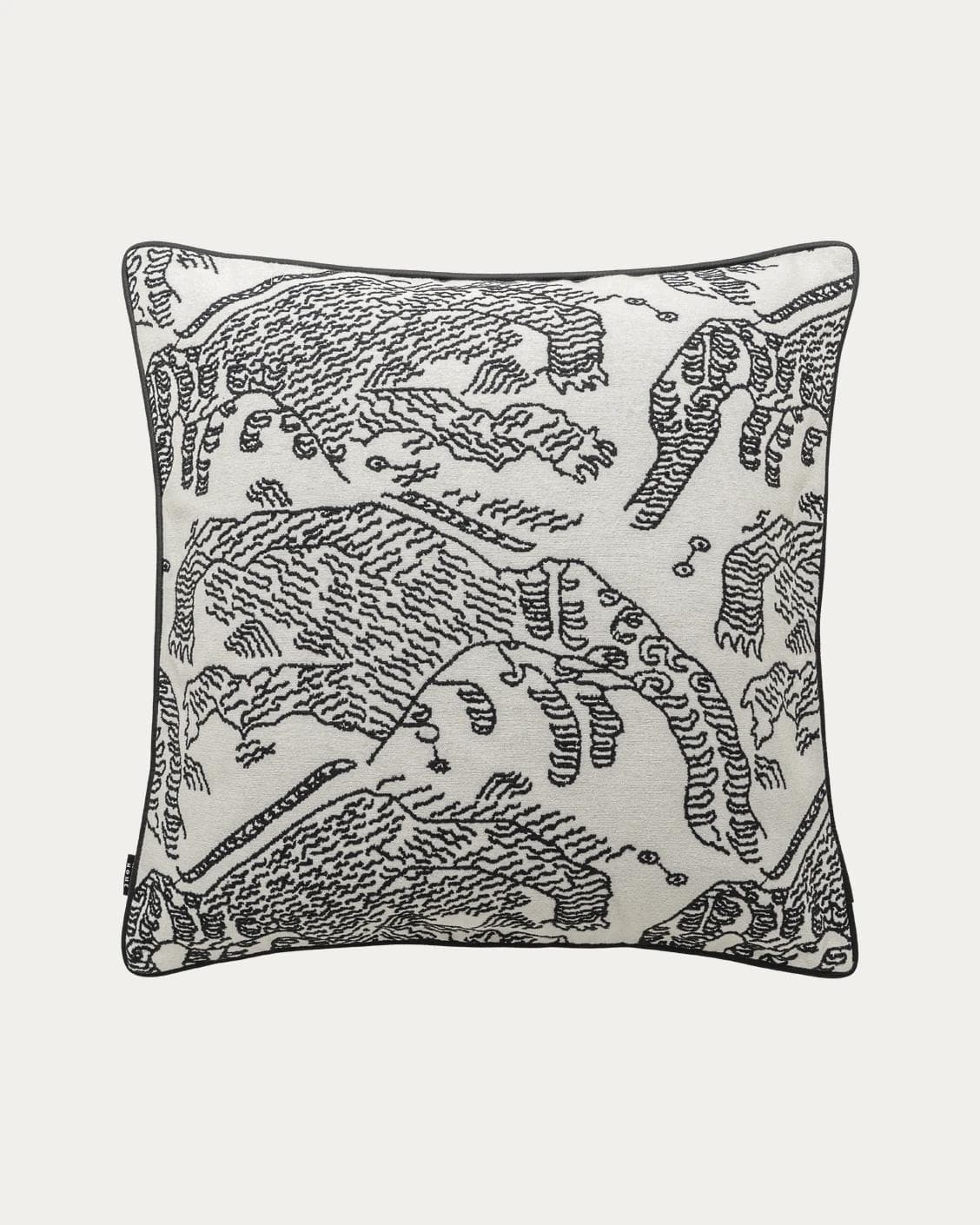 Tessa Steele single - indoor in ivory and charcoal, shown in a product front view as image 1