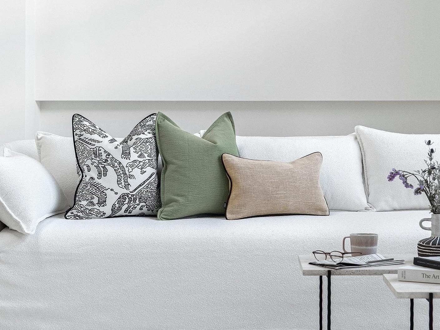 Tex Bundle cushion, shown in a lifestyle front view as image 4