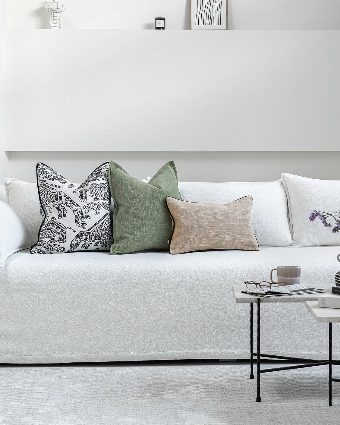 Tex Bundle cushion, shown in a lifestyle front view as image 4