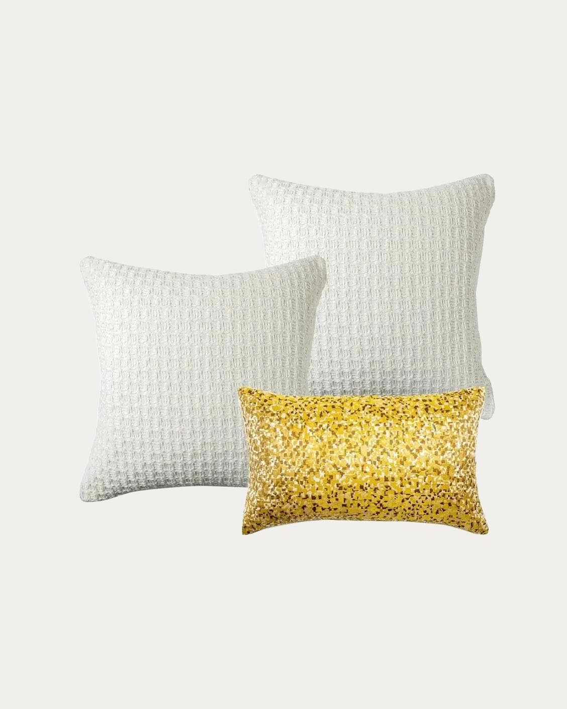 Maica Bundle bundle - indoor in white, gold and yellow, shown in a product front view as image 1