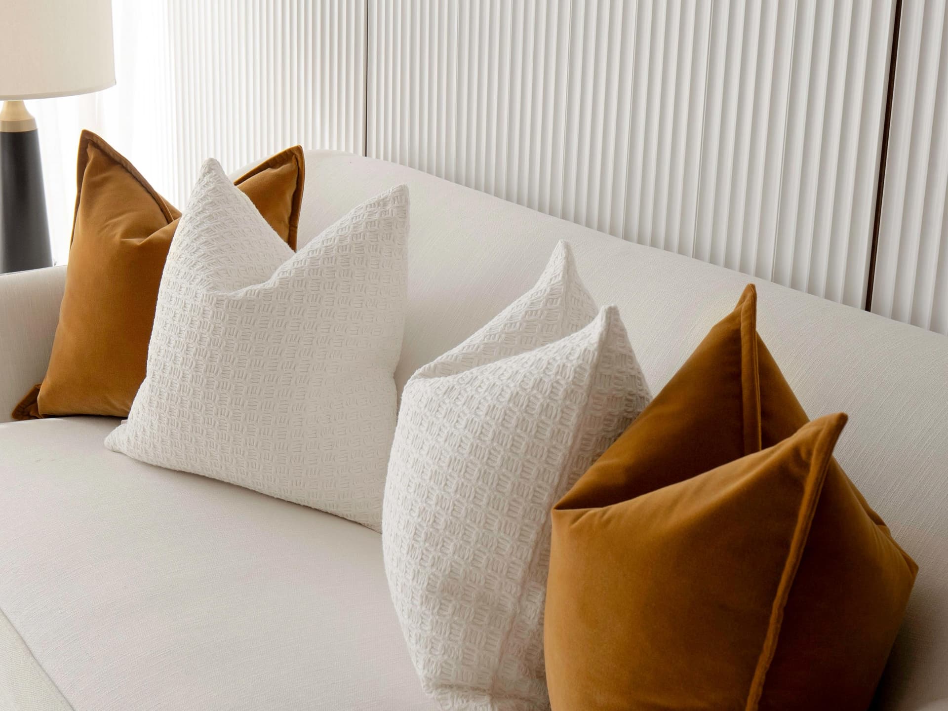 Gavin Bundle bundle - indoor in orange, shown in a lifestyle right view as image 3