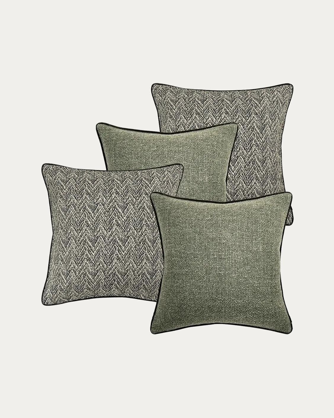 Ghida Bundle bundle - indoor in black and green, shown in a product front view as image 1