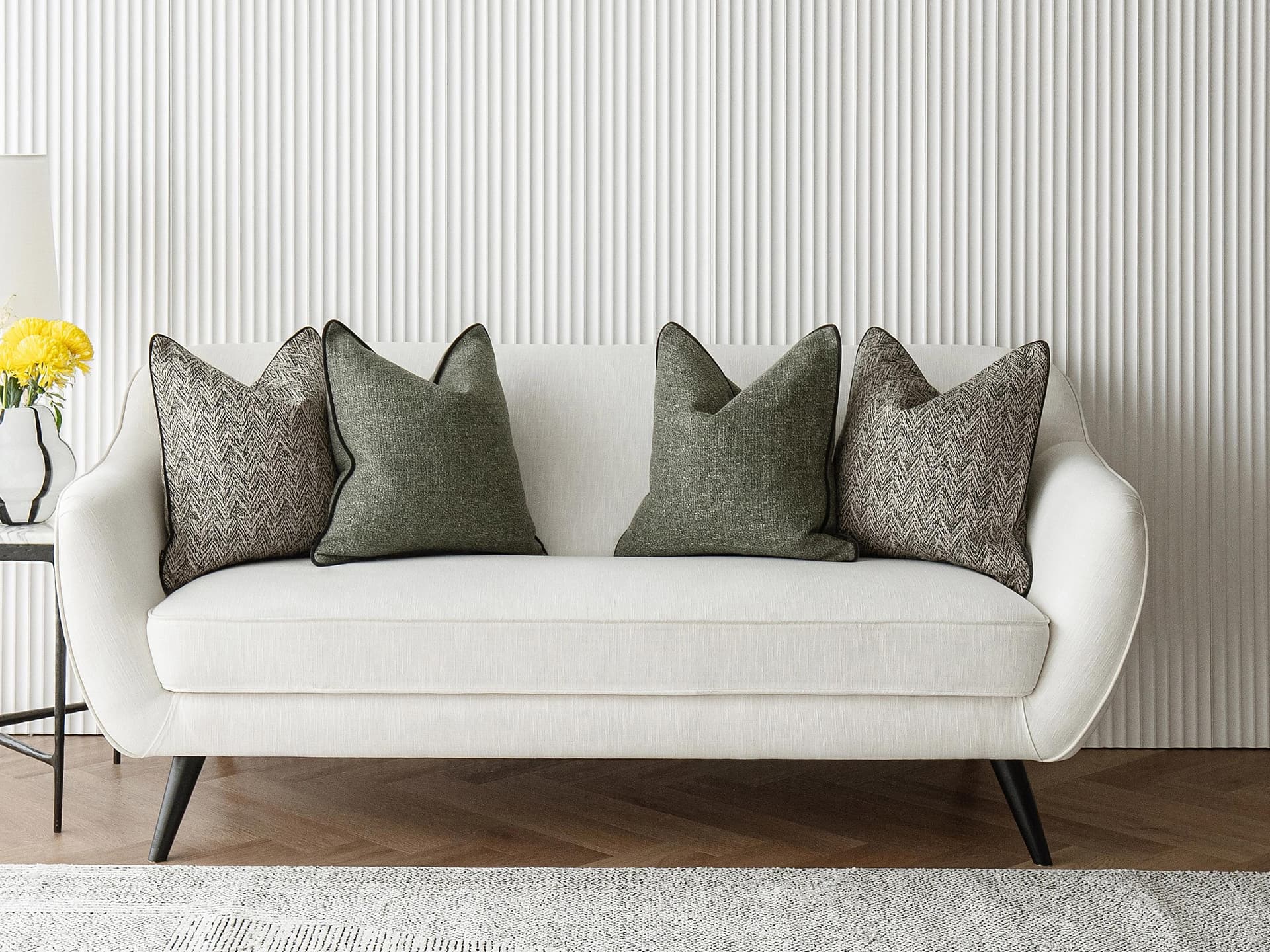 Ghida Bundle cushion, shown in a lifestyle front view as image 2