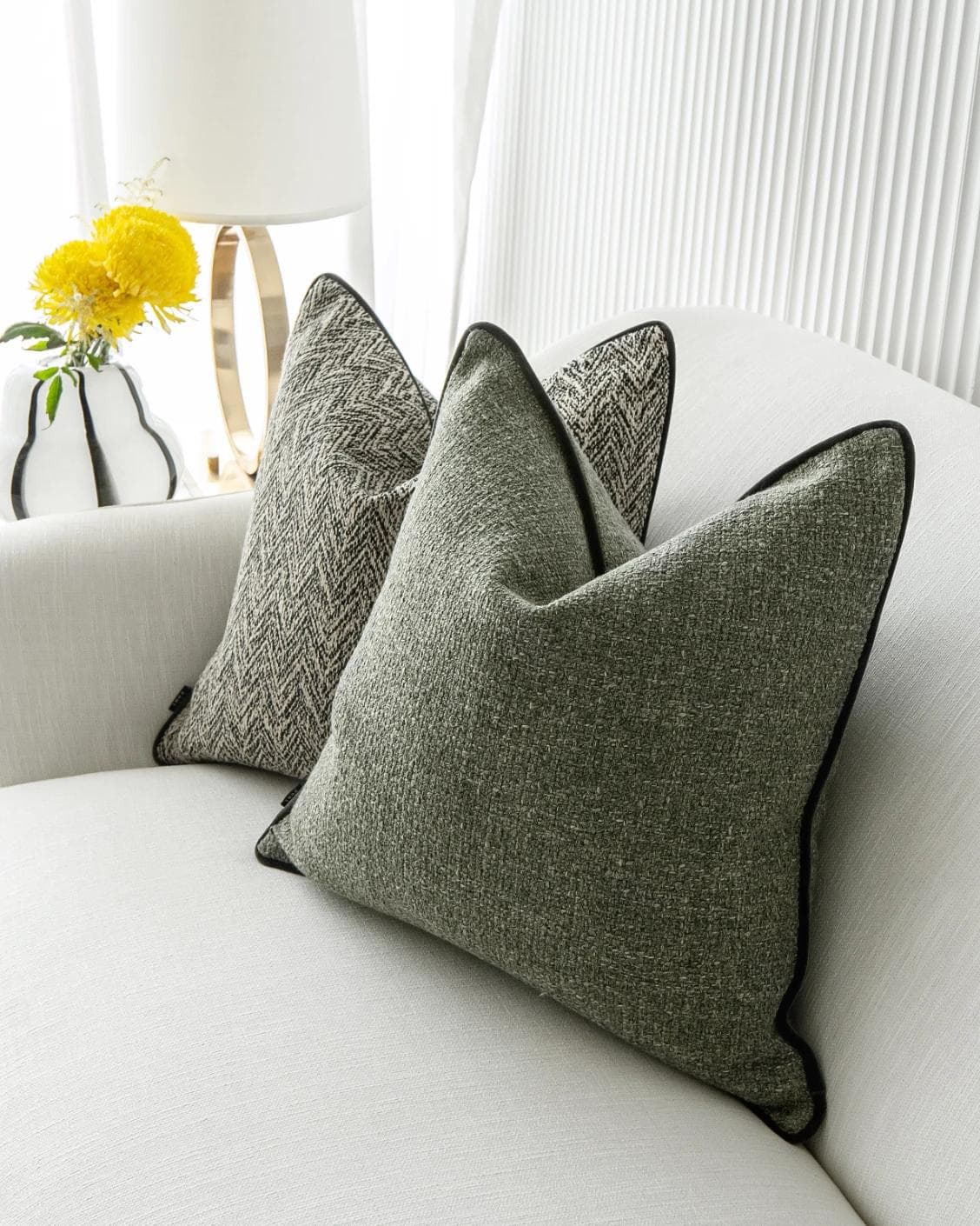 Ghida Bundle cushion, shown in a lifestyle right view as image 9