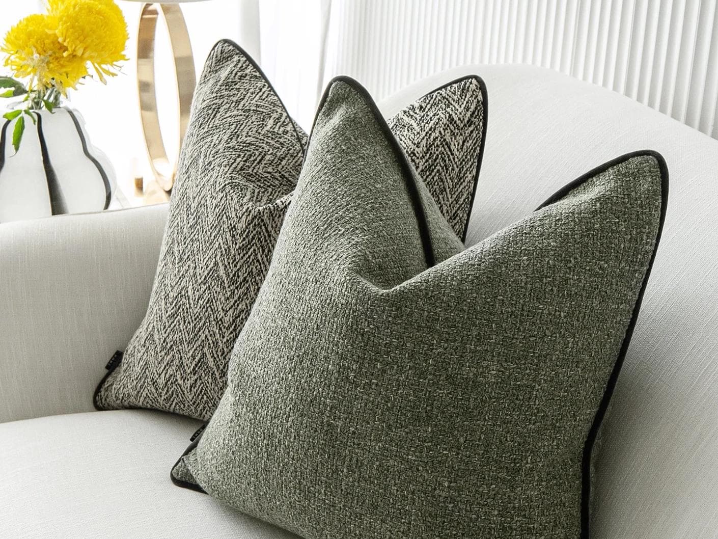 Ghida Bundle cushion, shown in a lifestyle right view as image 9