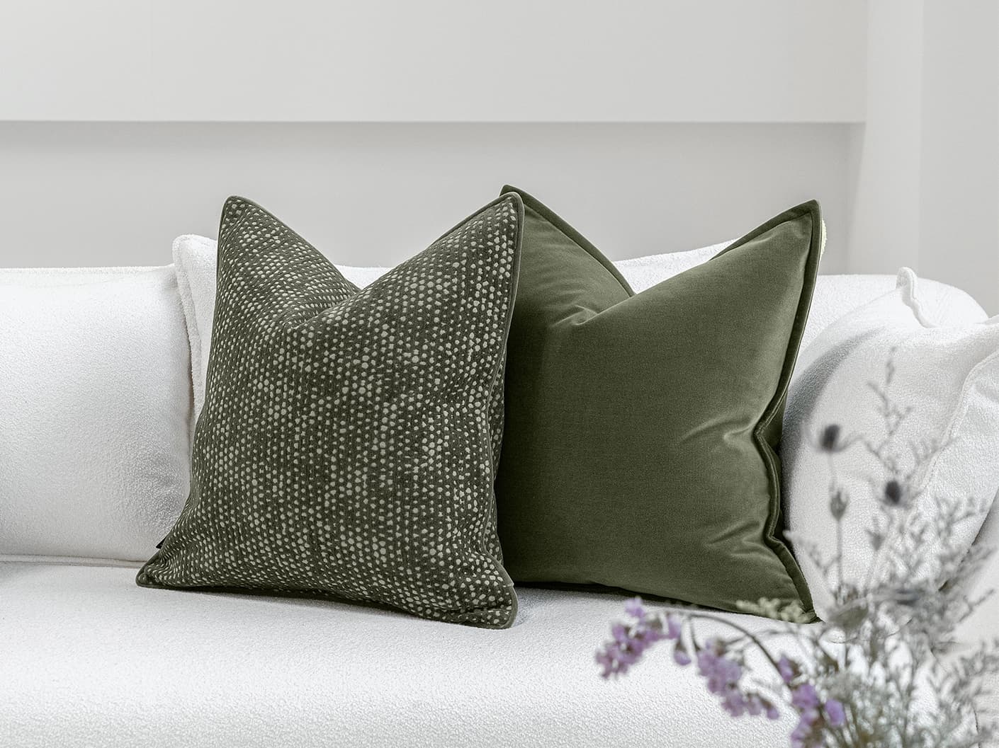Tianna Bundle cushion, shown in a lifestyle front view as image 5