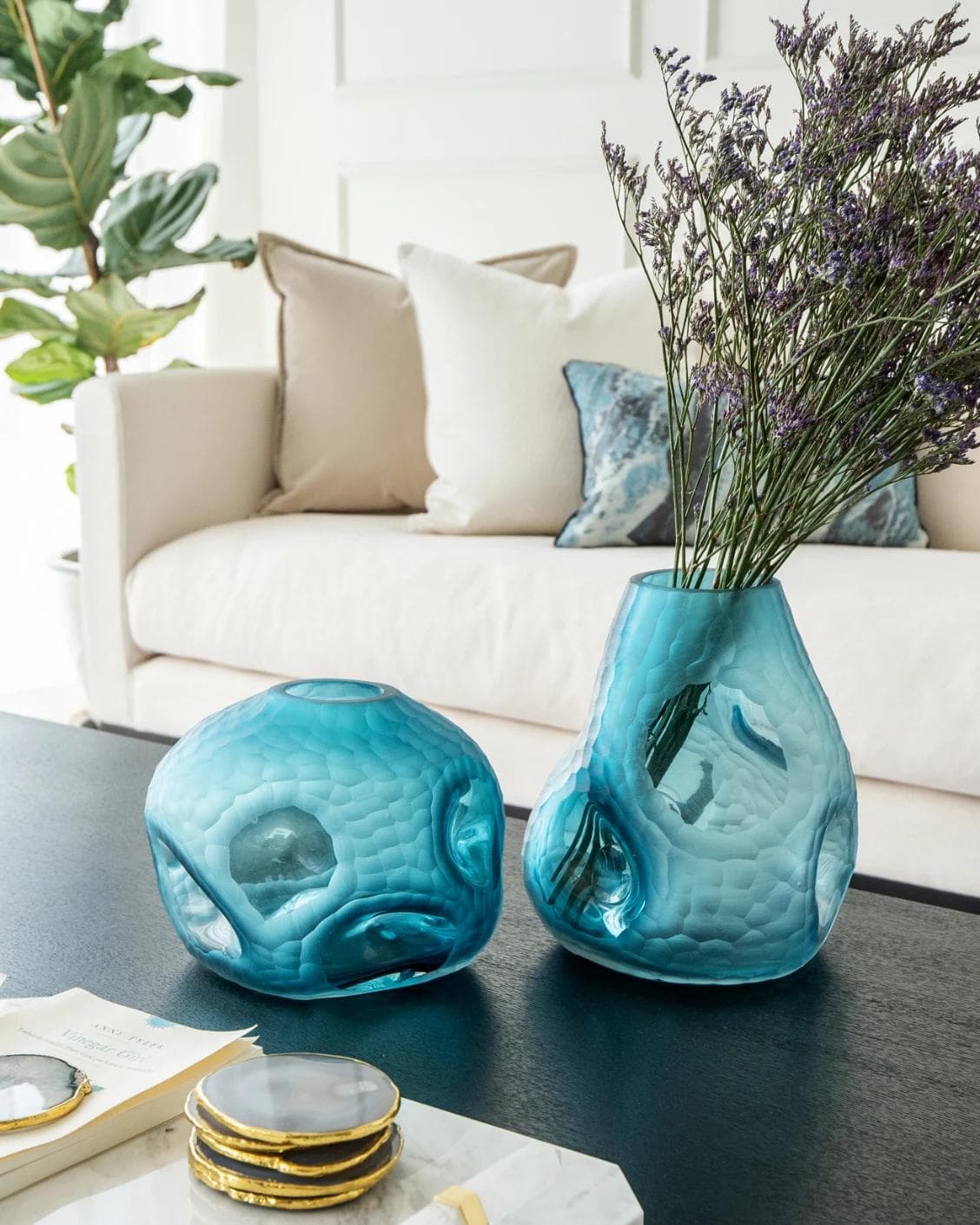 Tiffany Bundle vases, shown in a lifestyle front view as image 2
