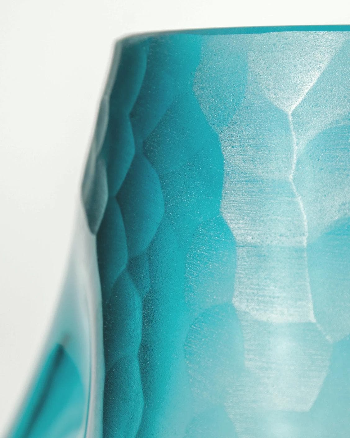 Tiffany Storms vases in turquoise, shown in a product close-up as image 6