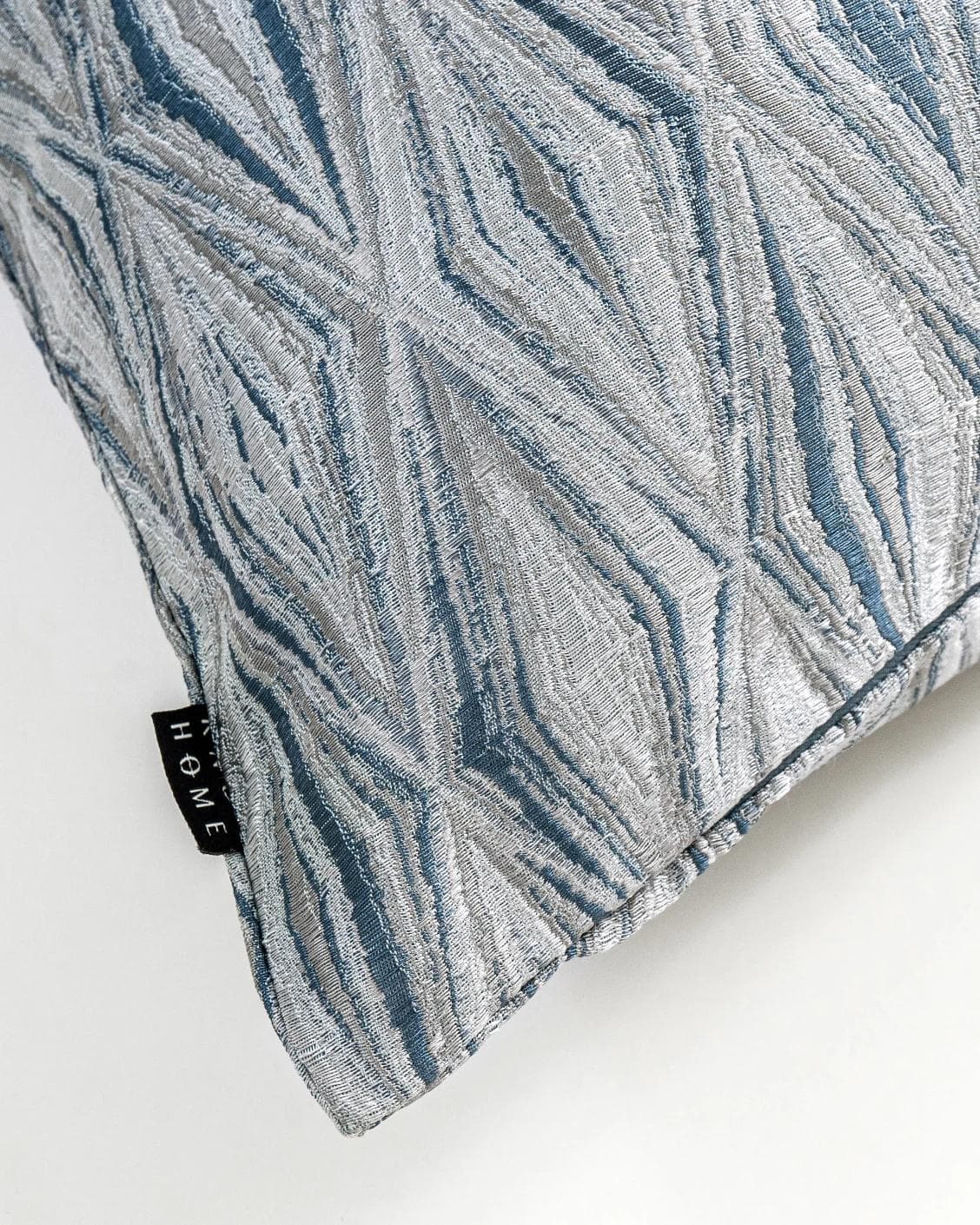 Titus Matisse cushion in silver and blue, shown in a product top view as image 7