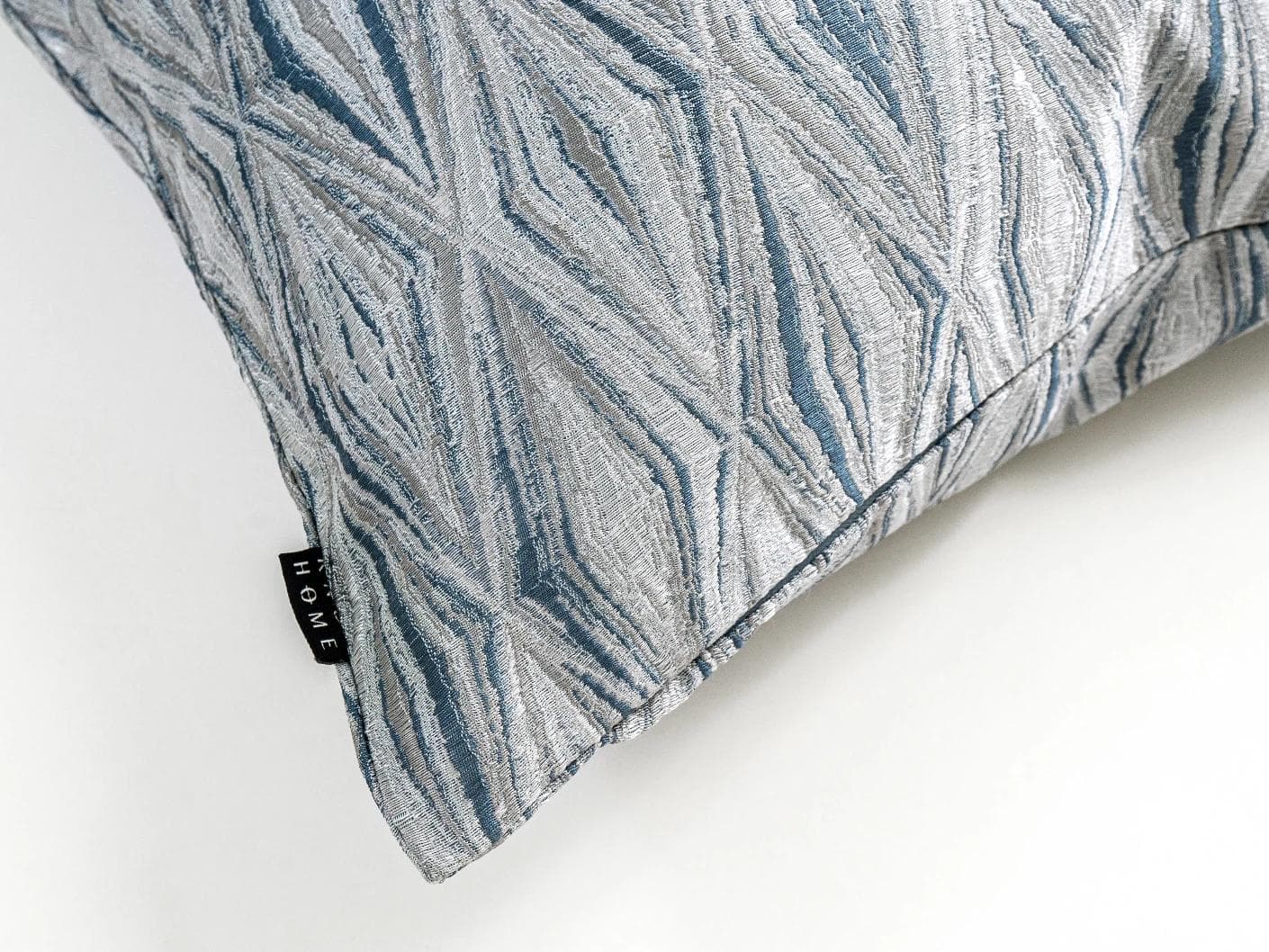 Titus Matisse cushion in silver and blue, shown in a product top view as image 7