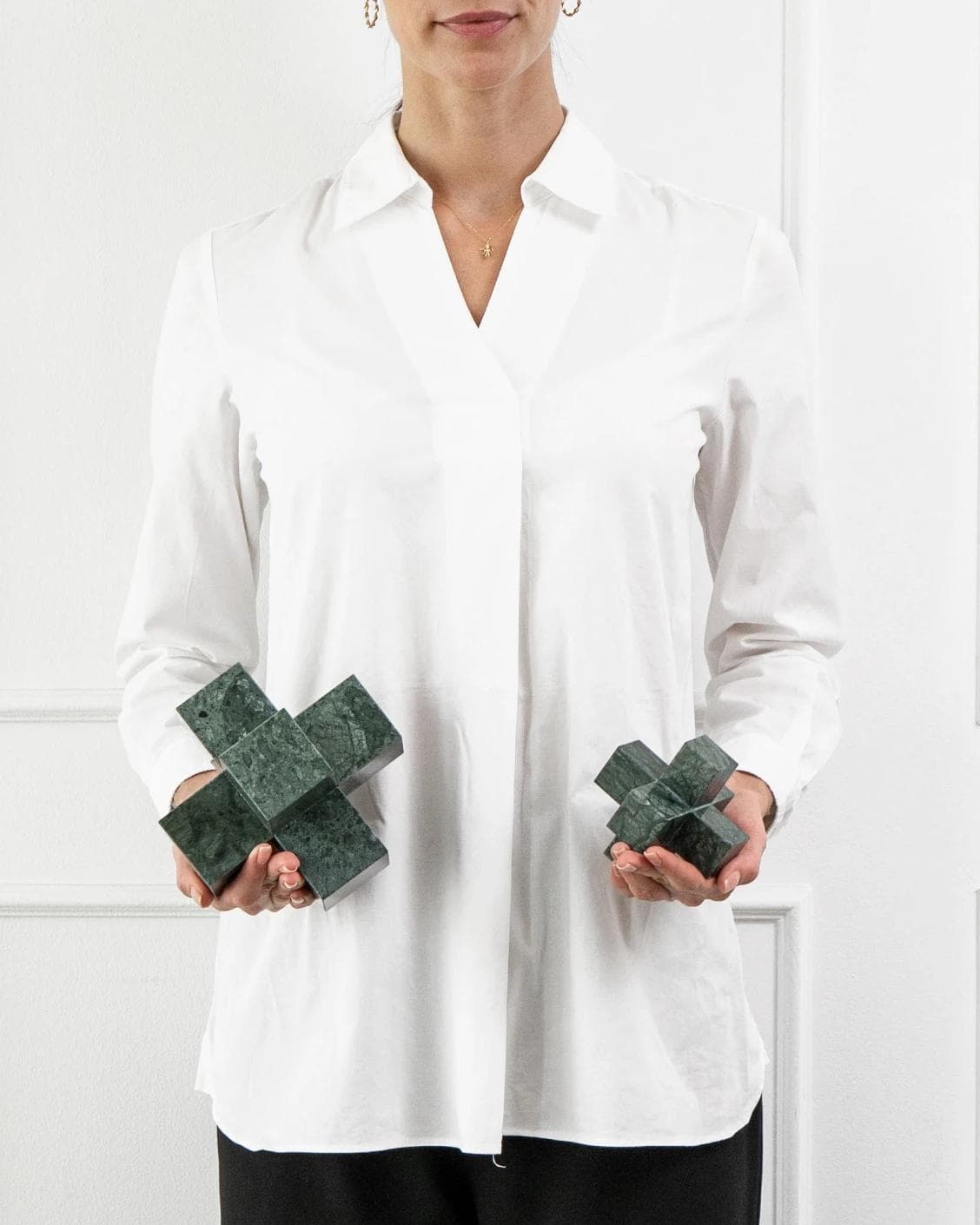 Tobias Ellis statues and sculptures in green, shown in a product front view as image 9
