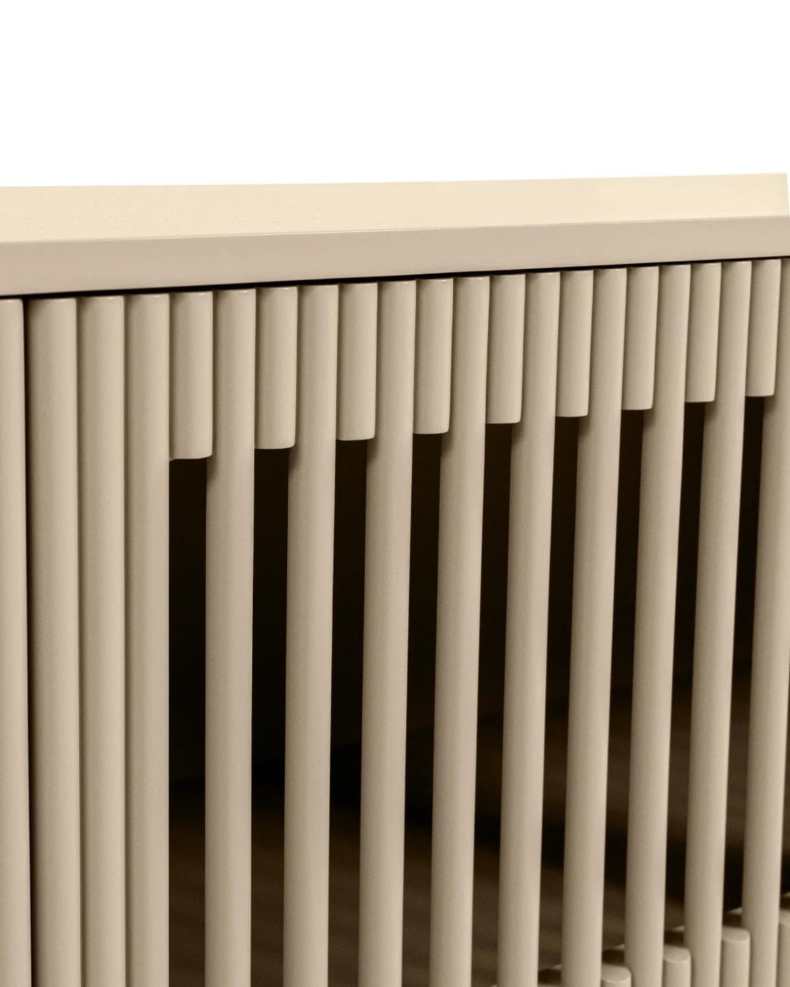 Treviso TV unit in warm clay and taupe, shown in a product close-up as image 8