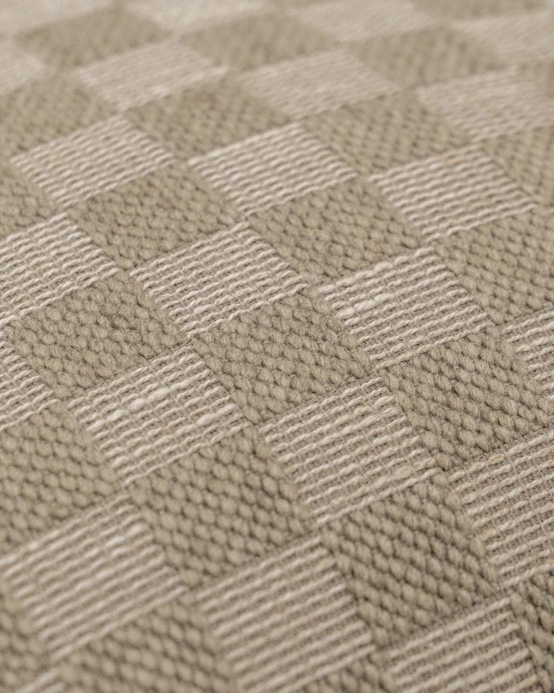 Troi Klimt cushion in taupe and beige, shown in a product close-up as image 6