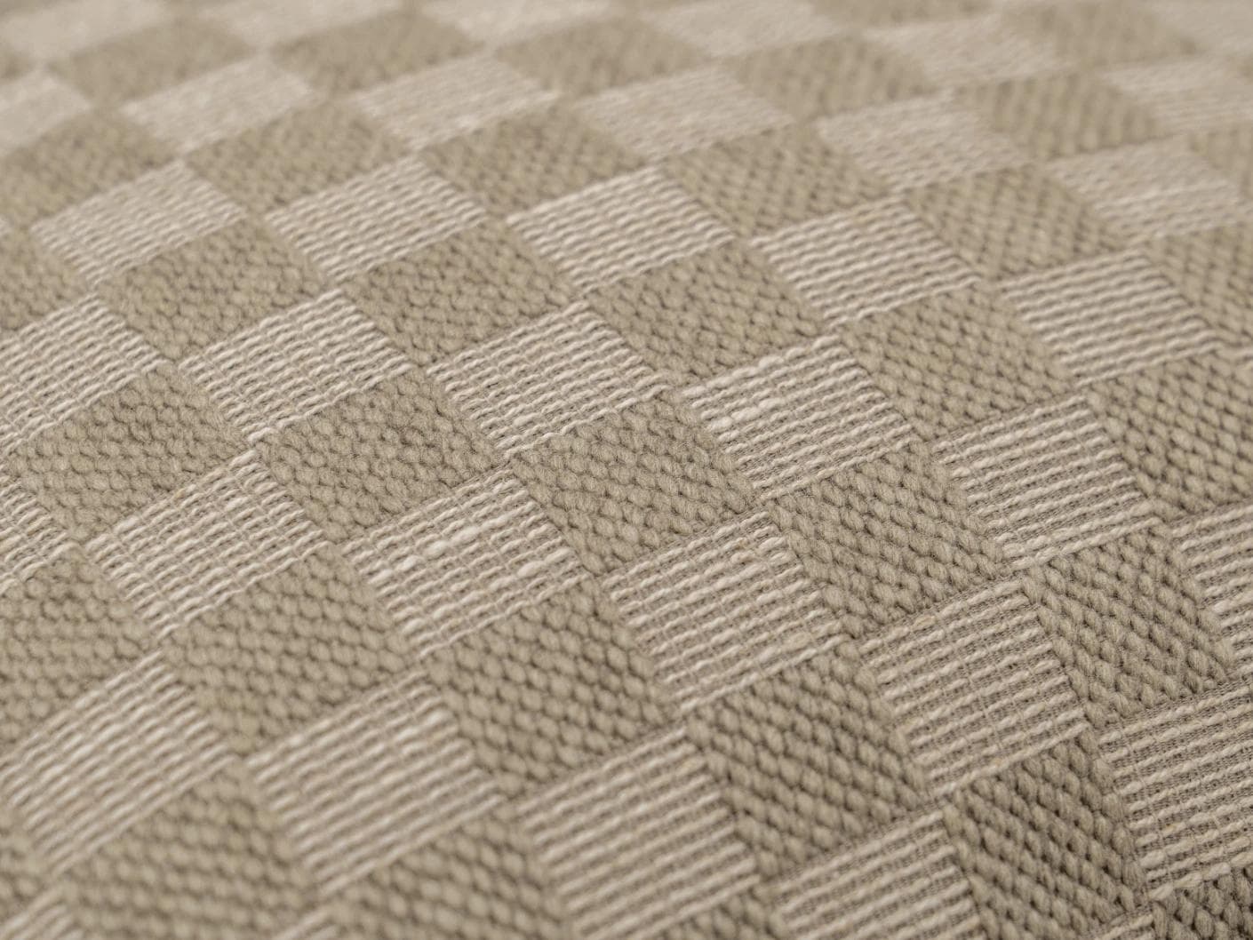 Troi Klimt cushion in taupe and beige, shown in a product close-up as image 6