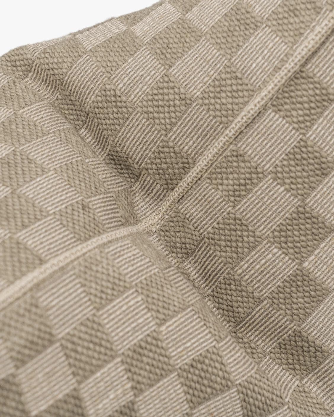 Troi Klimt cushion in taupe and beige, shown in a product top view as image 9