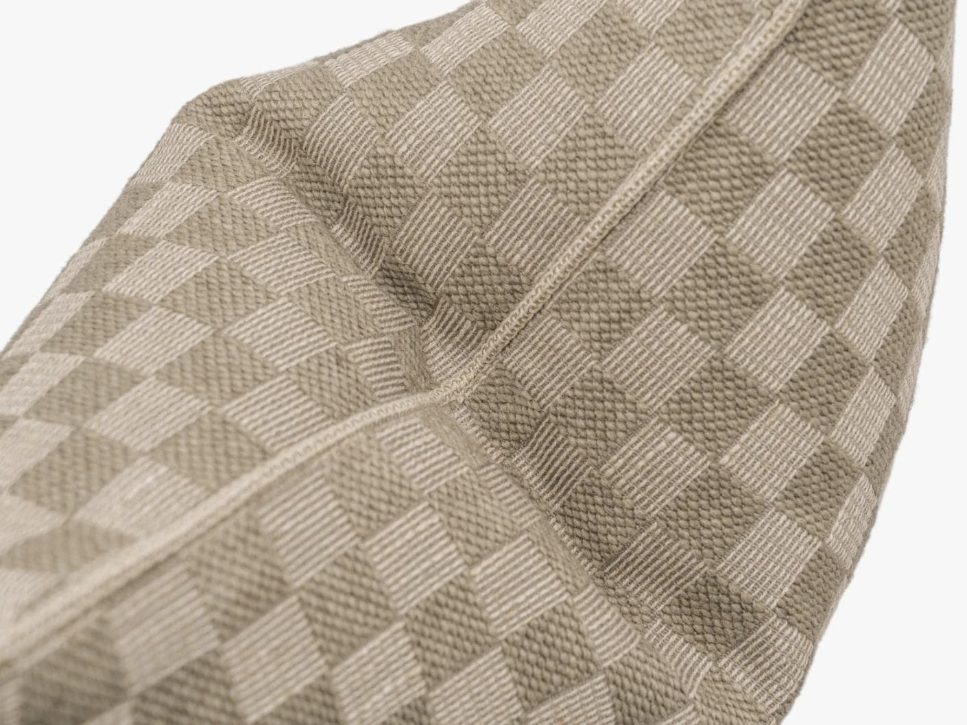 Troi Klimt cushion in taupe and beige, shown in a product top view as image 9