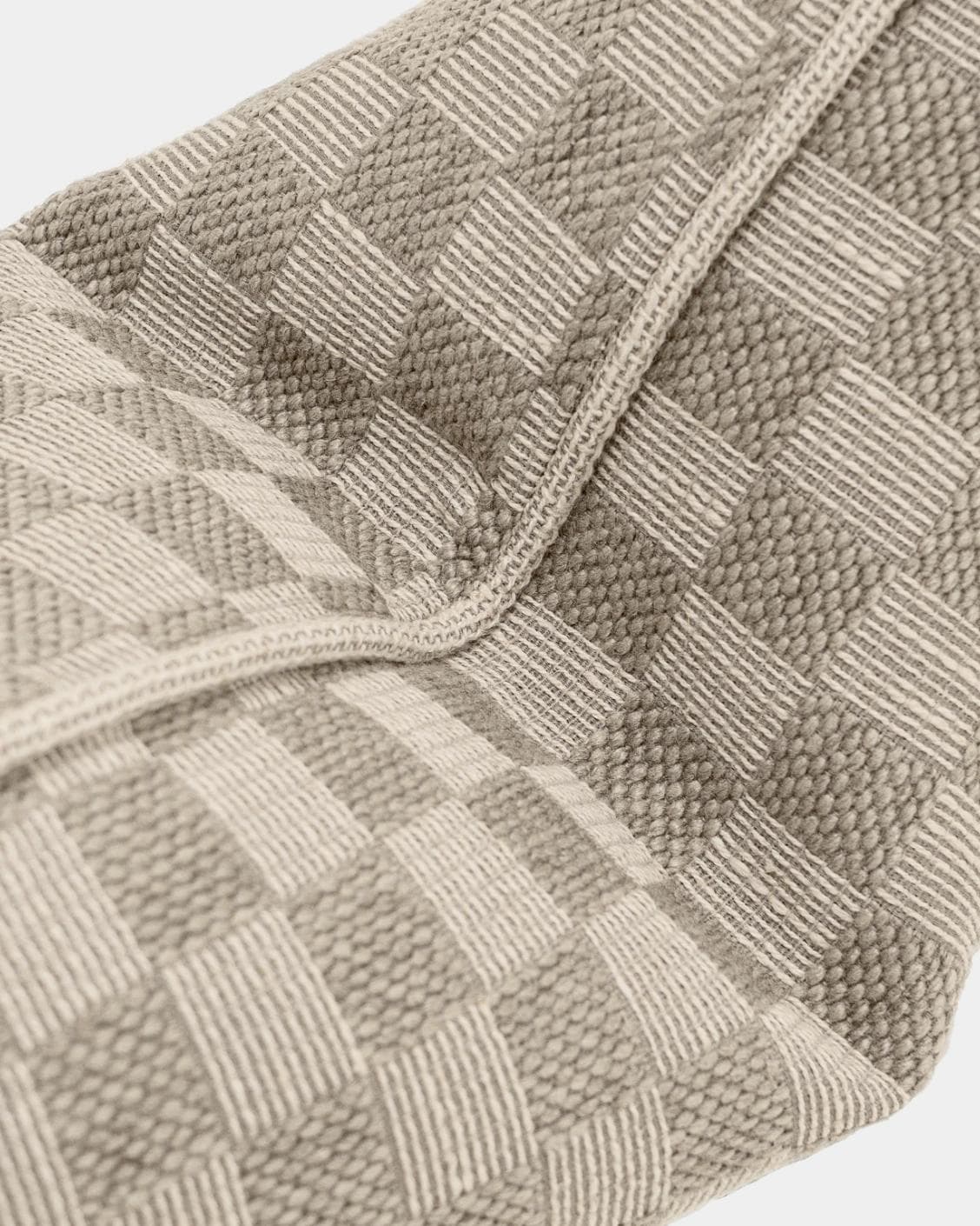 Troi Klimt II cushion in taupe and beige, shown in a product top view as image 10