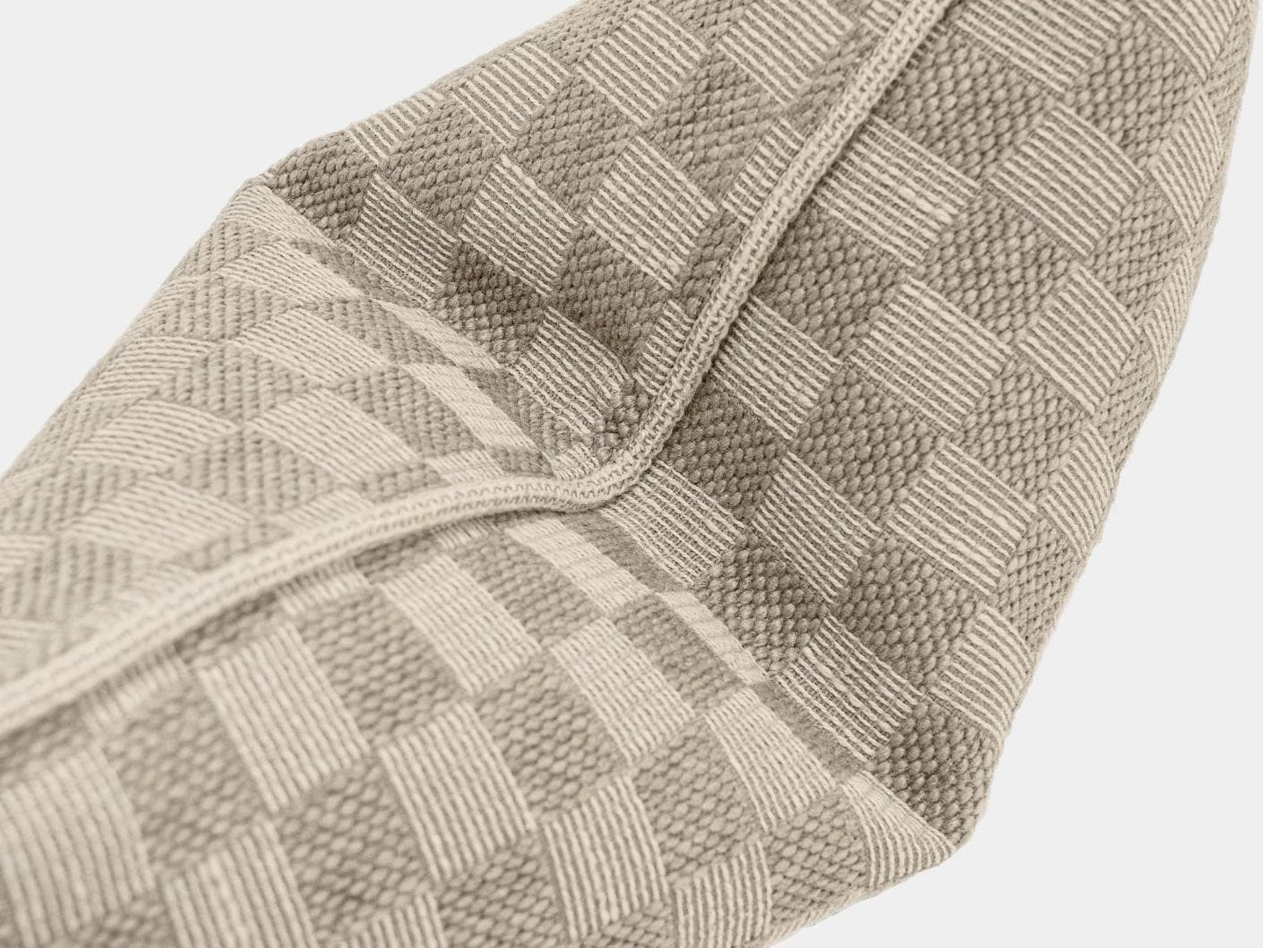 Troi Klimt II cushion in taupe and beige, shown in a product top view as image 10