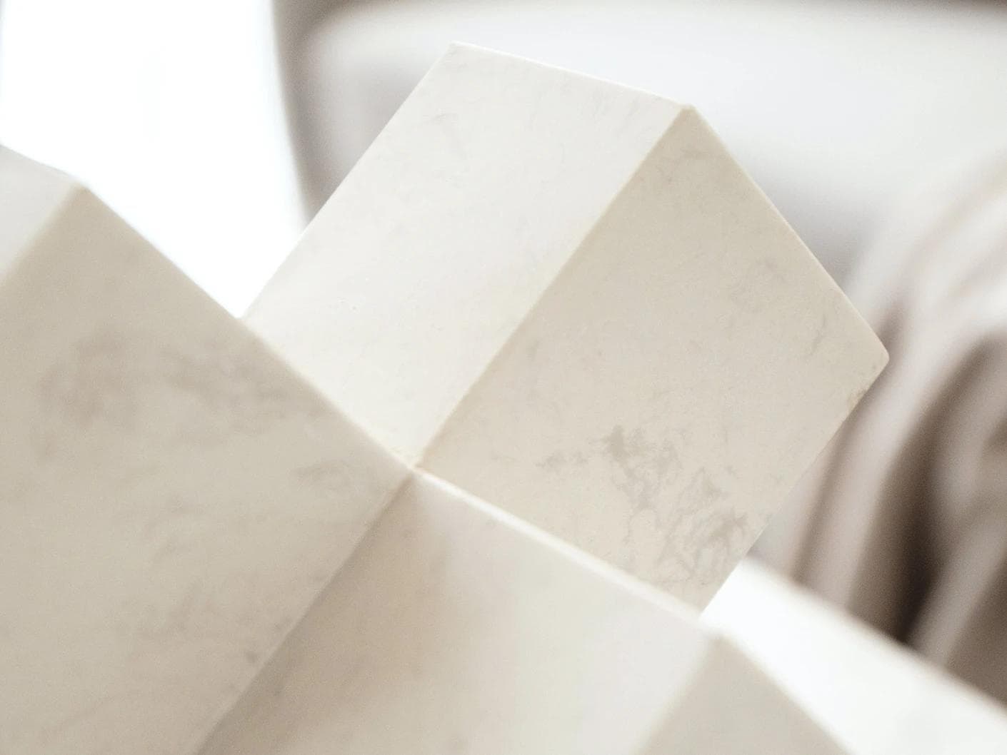 Turing Ellis statues and sculptures in white, shown in a lifestyle close-up as image 4