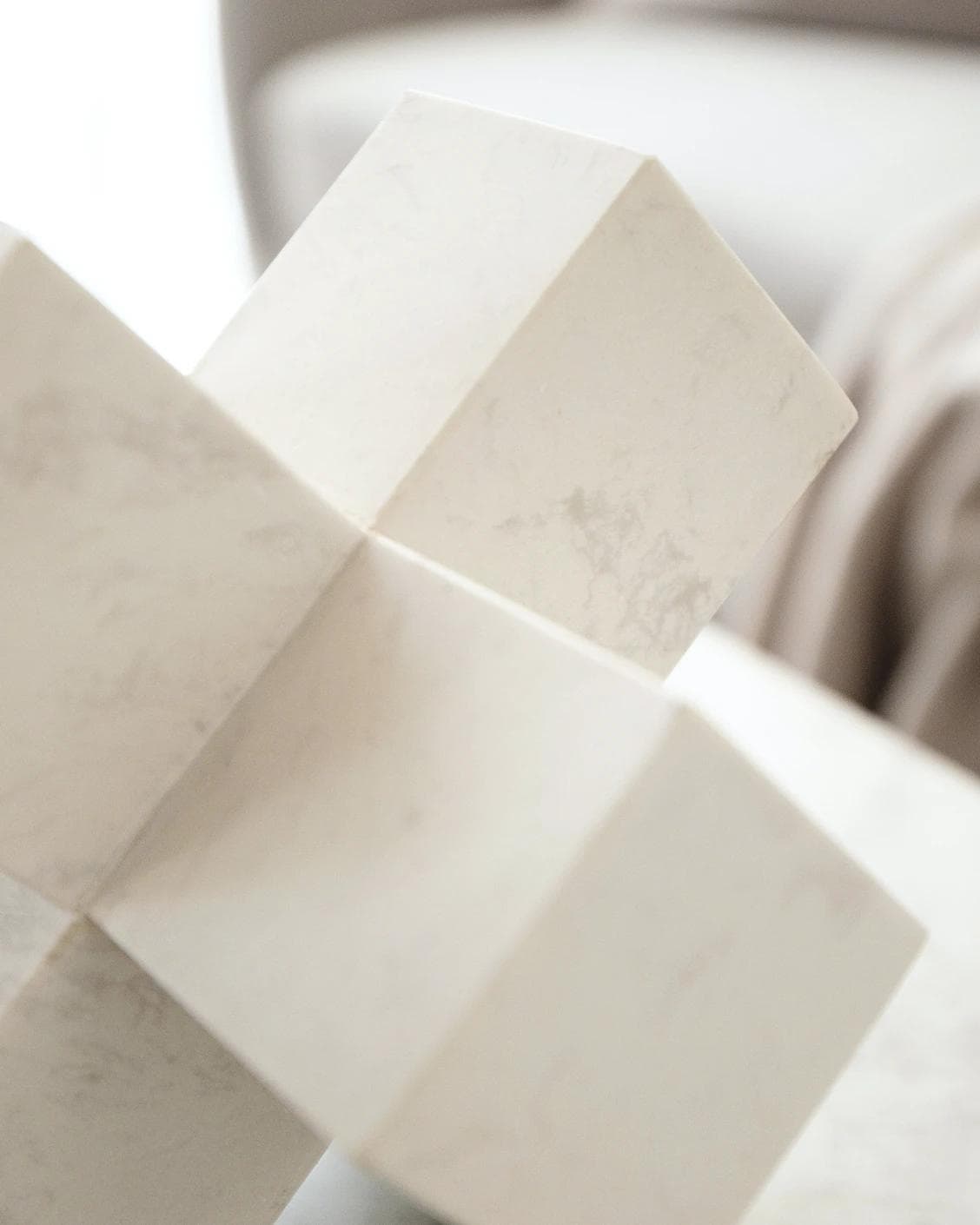 Turing Ellis statues and sculptures in white, shown in a lifestyle close-up as image 4