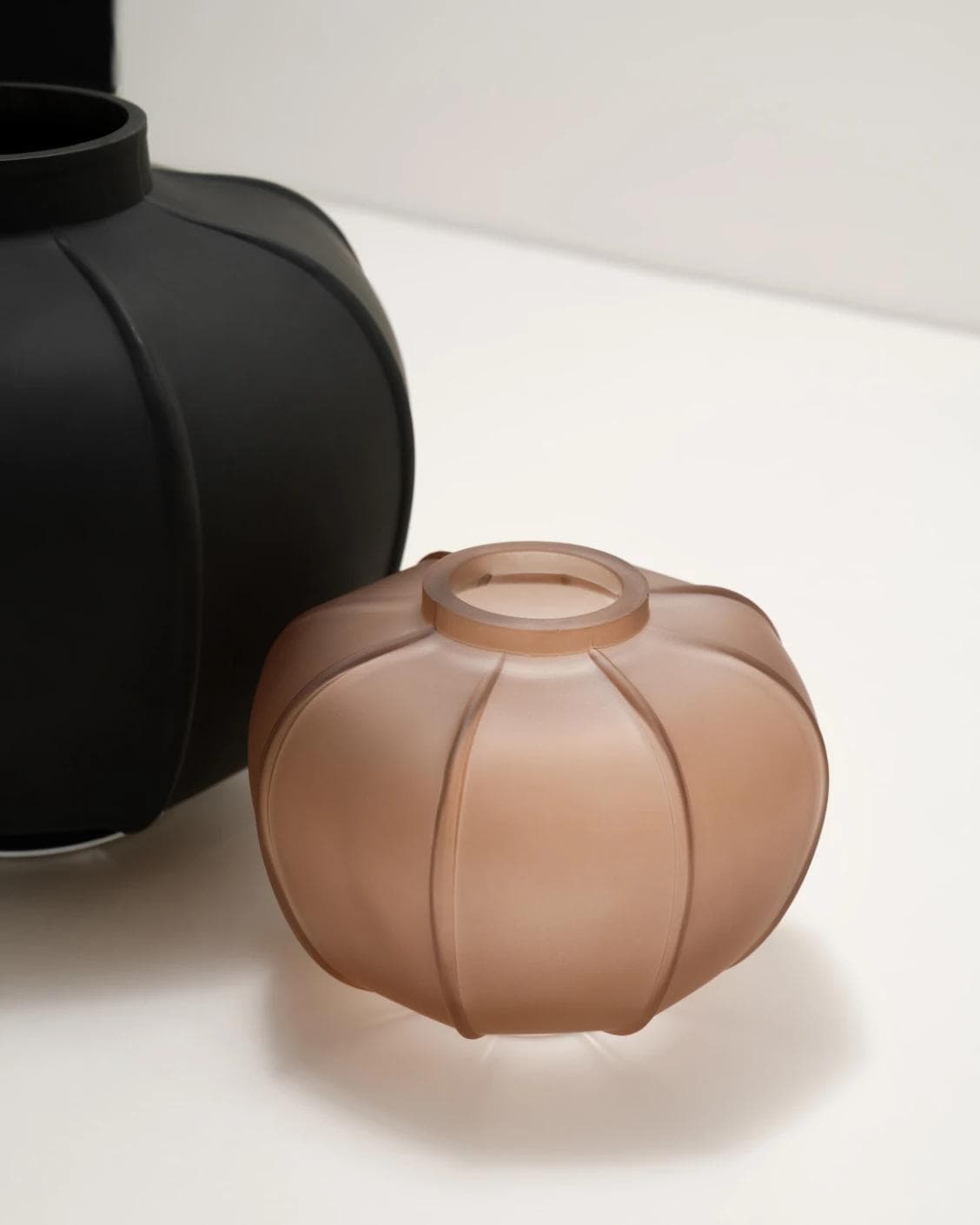 Valeria Storms Bundle vases in black, shown in a lifestyle front view as image 5