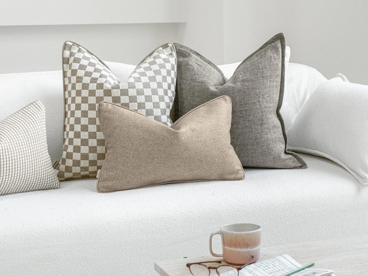 Vecna Bundle cushion, shown in a lifestyle left view as image 5