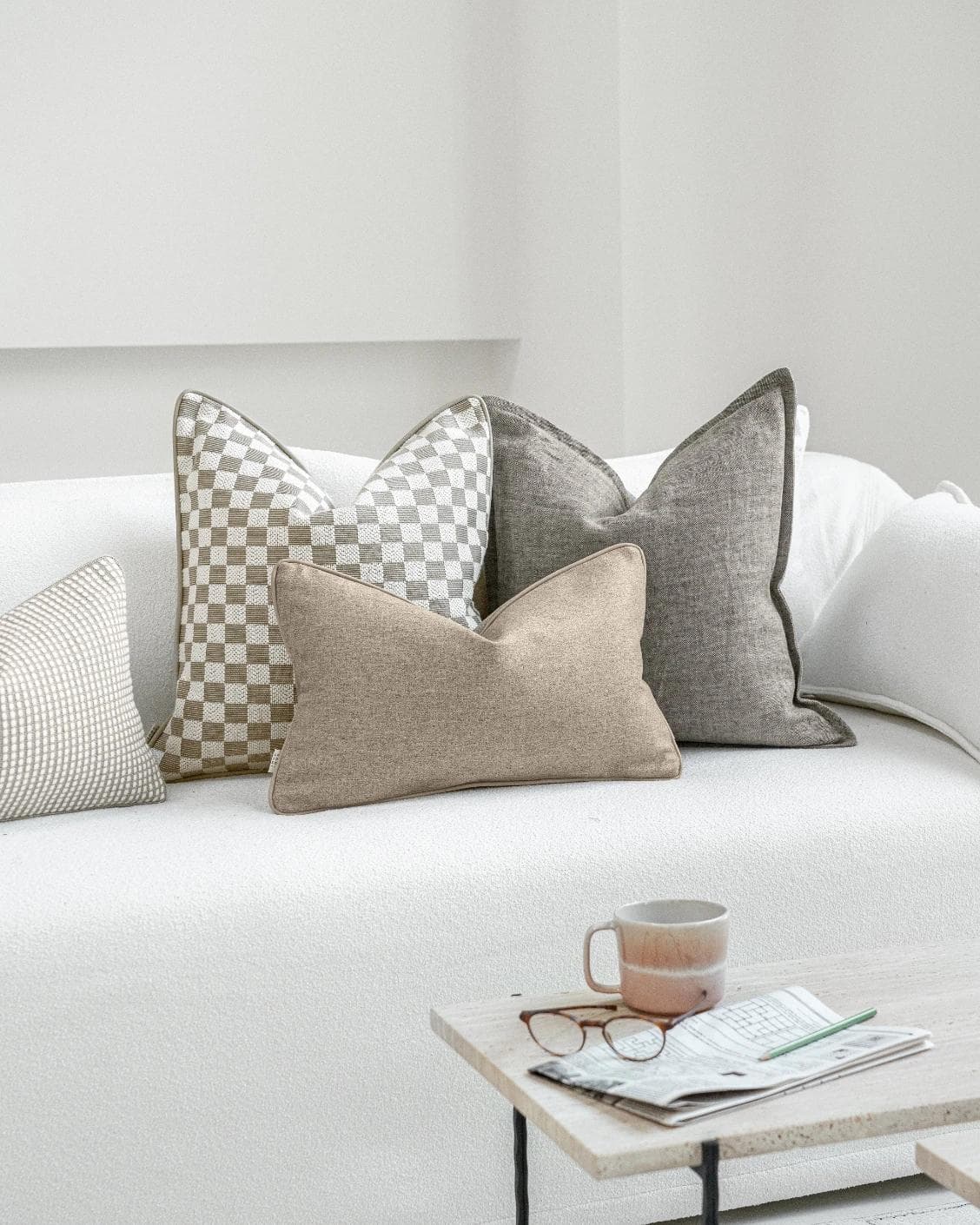 Vecna Bundle cushion, shown in a lifestyle left view as image 5