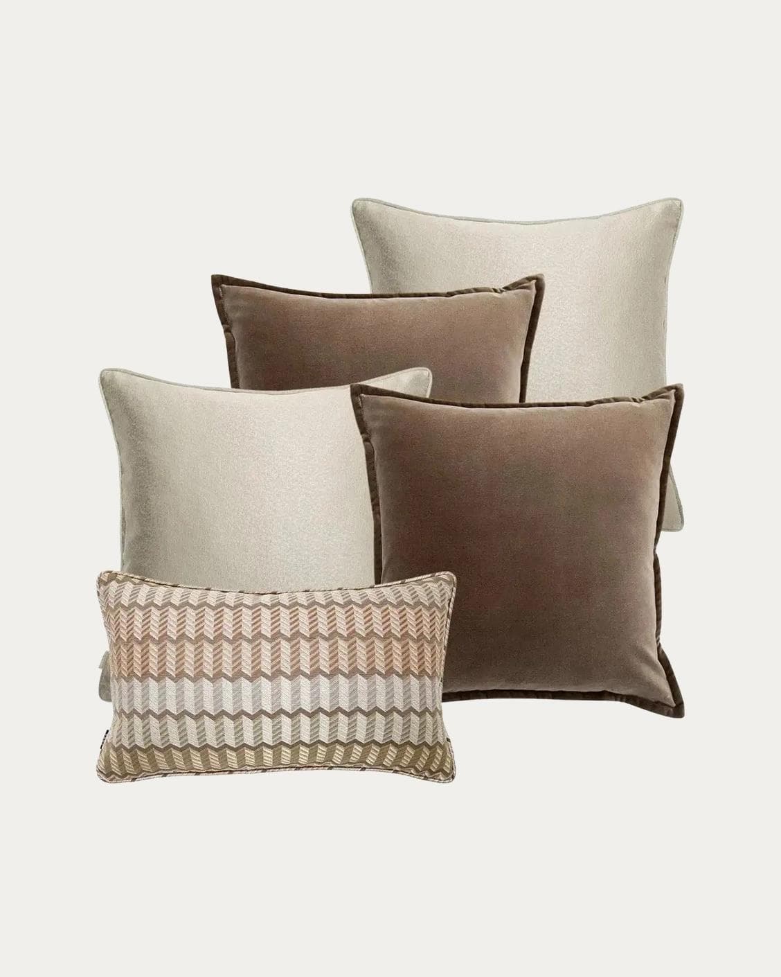 Eliana Bundle bundle - indoor in orange, brown, silver and beige, shown in a product front view as image 1