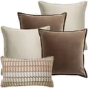 Eliana Bundle bundle - indoor in orange, brown, silver and beige, shown in a product front view as image 1