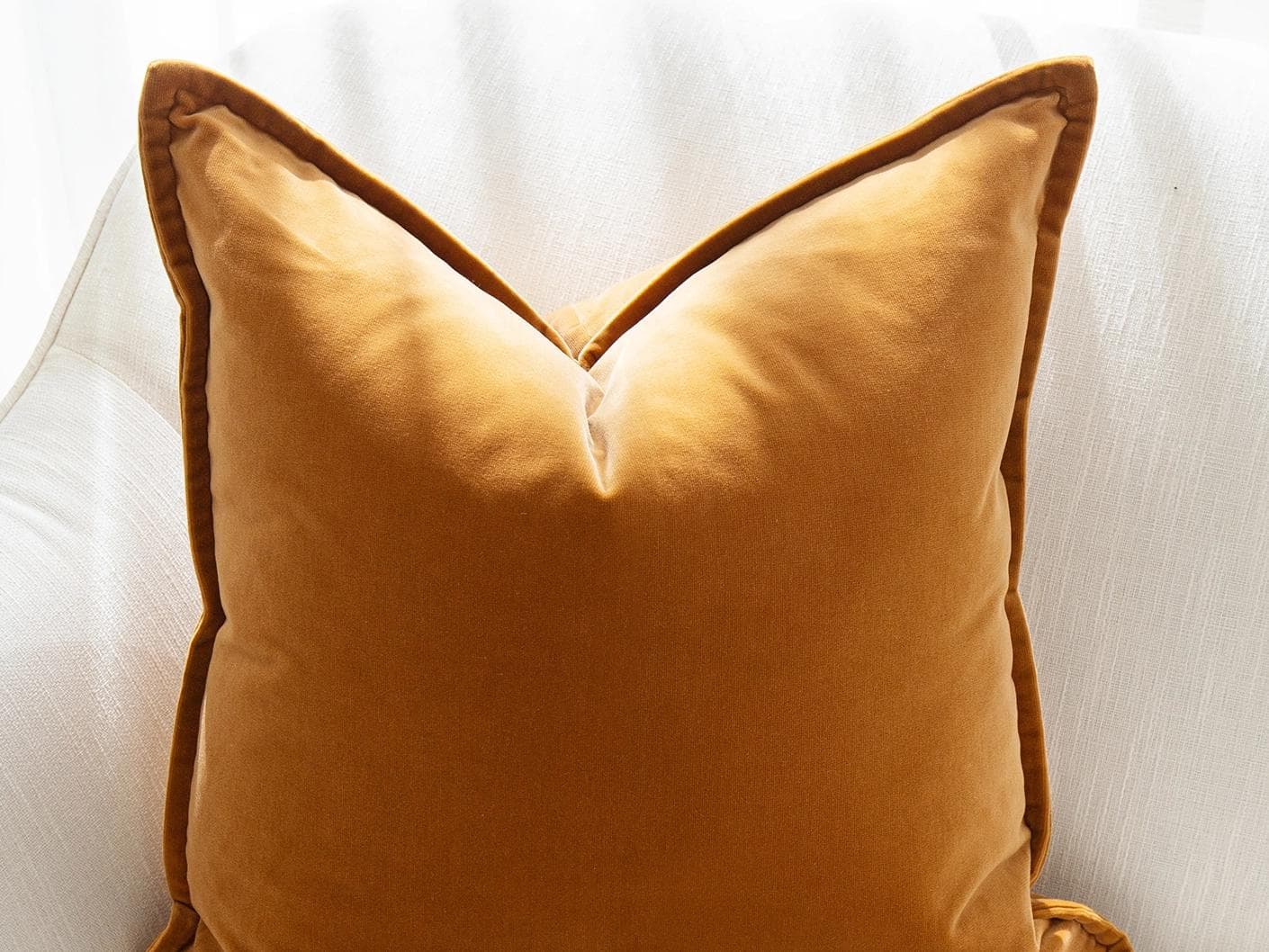 Ellie Bundle cushion in orange and yellow, shown in a product front view as image 6