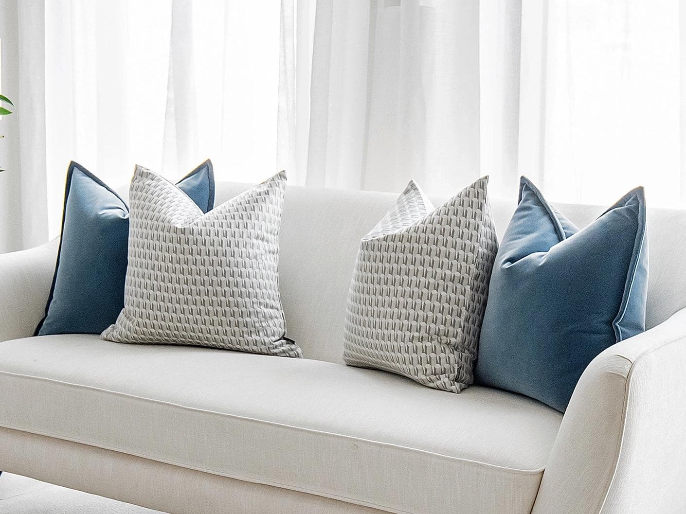 Shirley Bundle bundle - indoor in blue, white and silver, shown in a lifestyle right view as image 2