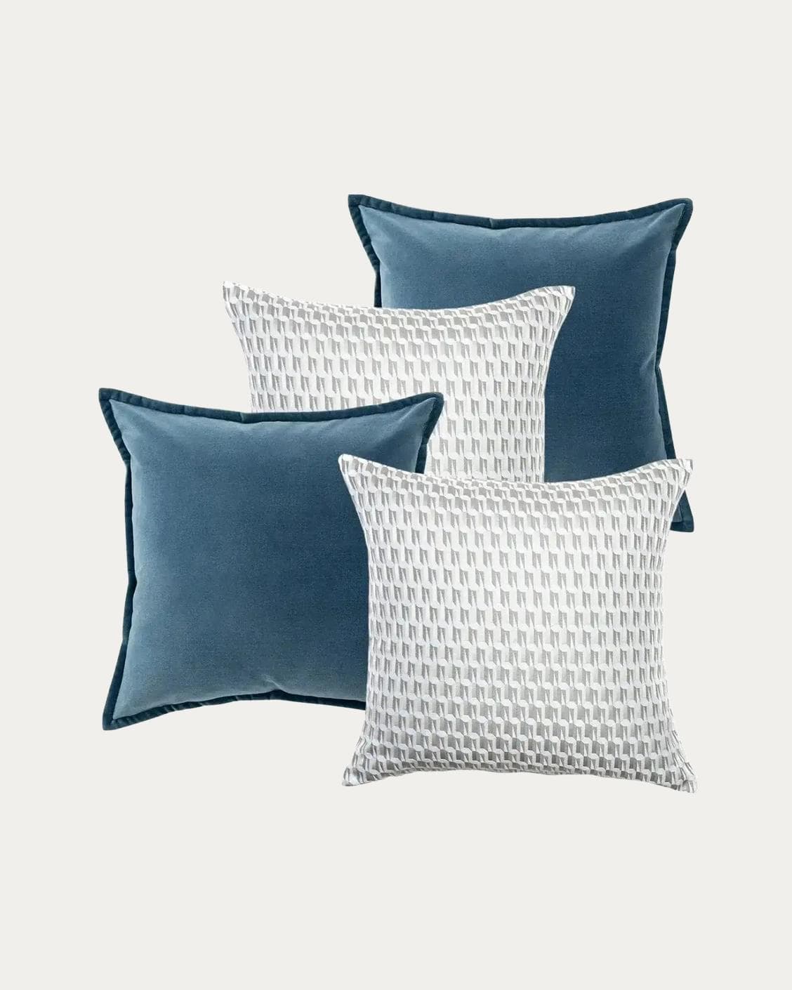 Shirley Bundle bundle - indoor in blue, white and silver, shown in a product front view as image 1