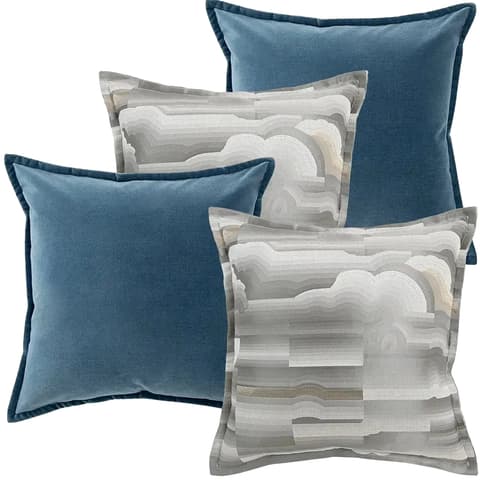 Guadalupe Bundle bundle - indoor in blue and grey, shown in a product front view as image 1