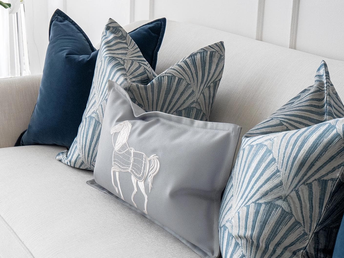 Remi Bundle bundle - indoor in blue, silver and white, shown in a lifestyle right view as image 3