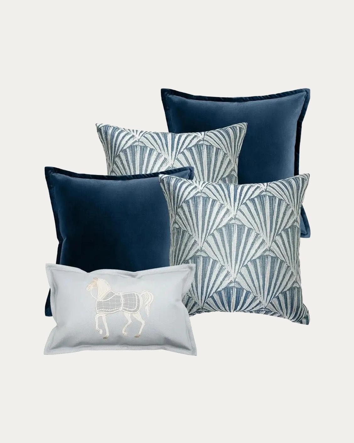 Remi Bundle bundle - indoor in blue, silver and white, shown in a product front view as image 1