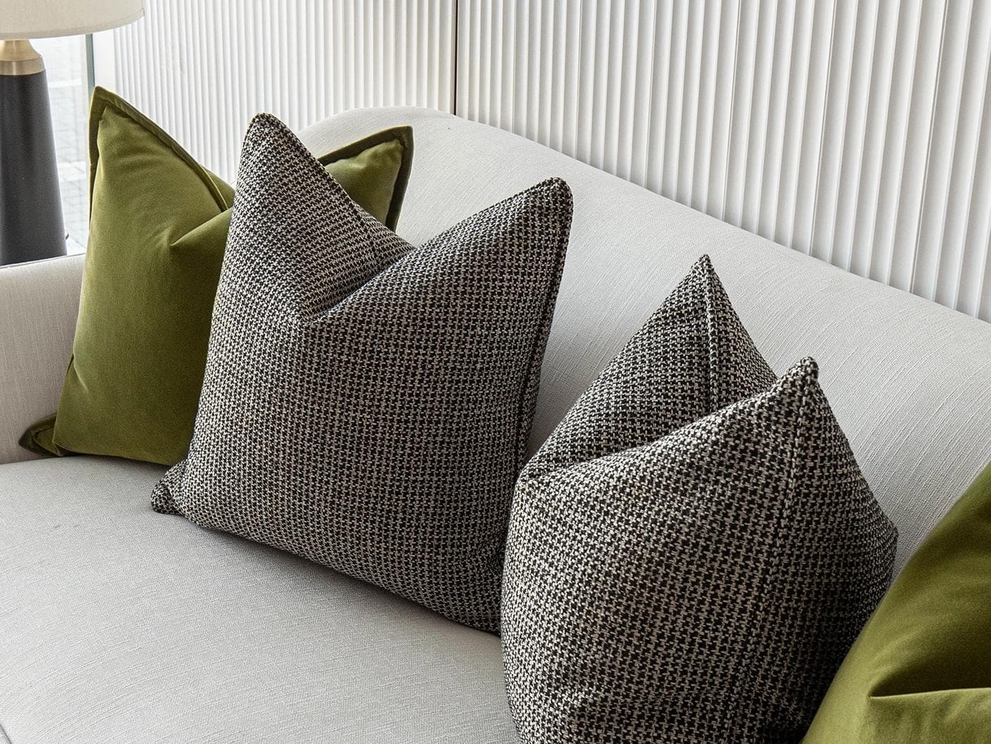 Olympia Bundle bundle - indoor in green and black, shown in a lifestyle right view as image 3