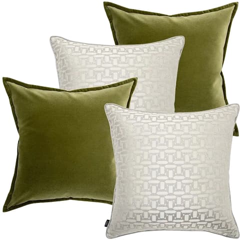 Oriana Bundle bundle - indoor in green, beige and silver, shown in a product front view as image 1
