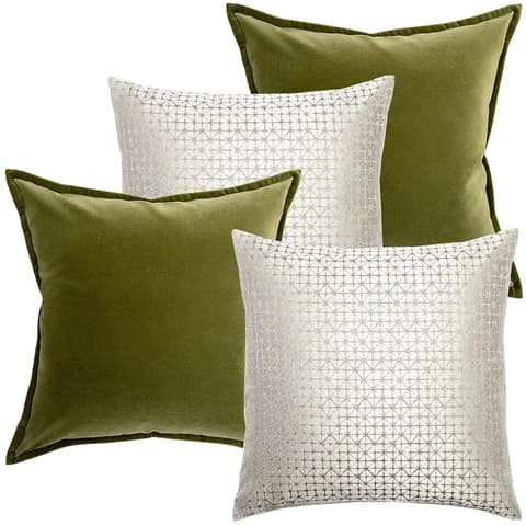 Otto Bundle bundle - indoor in silver, green and white, shown in a product front view as image 1