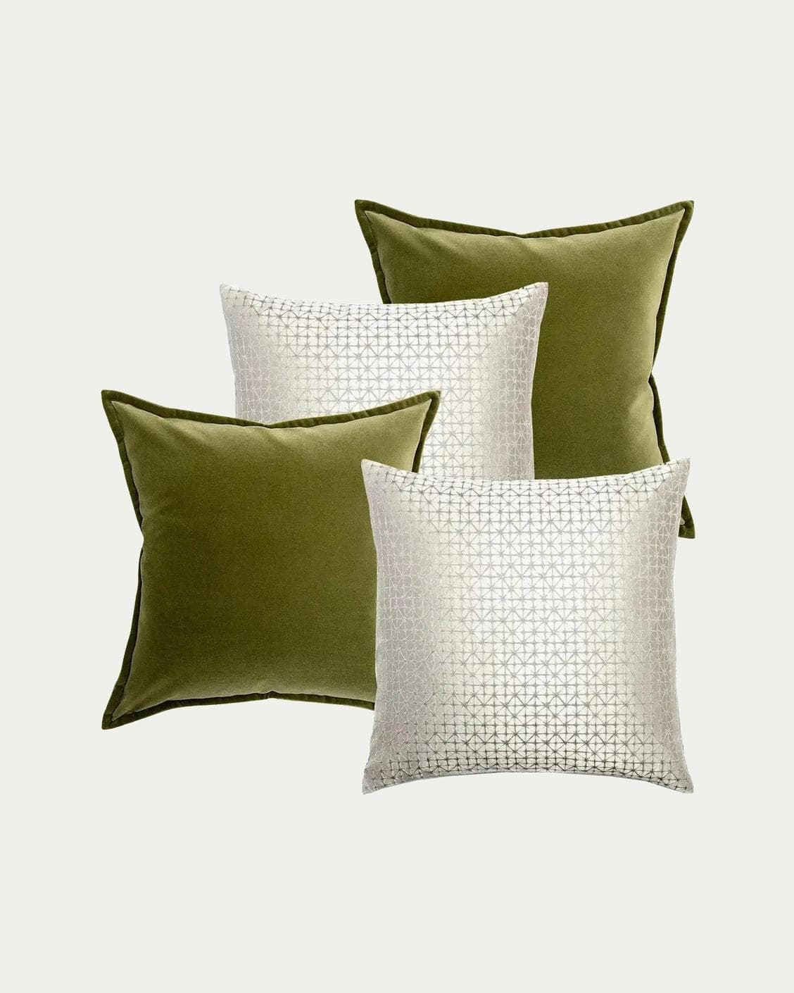 Otto Bundle bundle - indoor in silver, green and white, shown in a product front view as image 1
