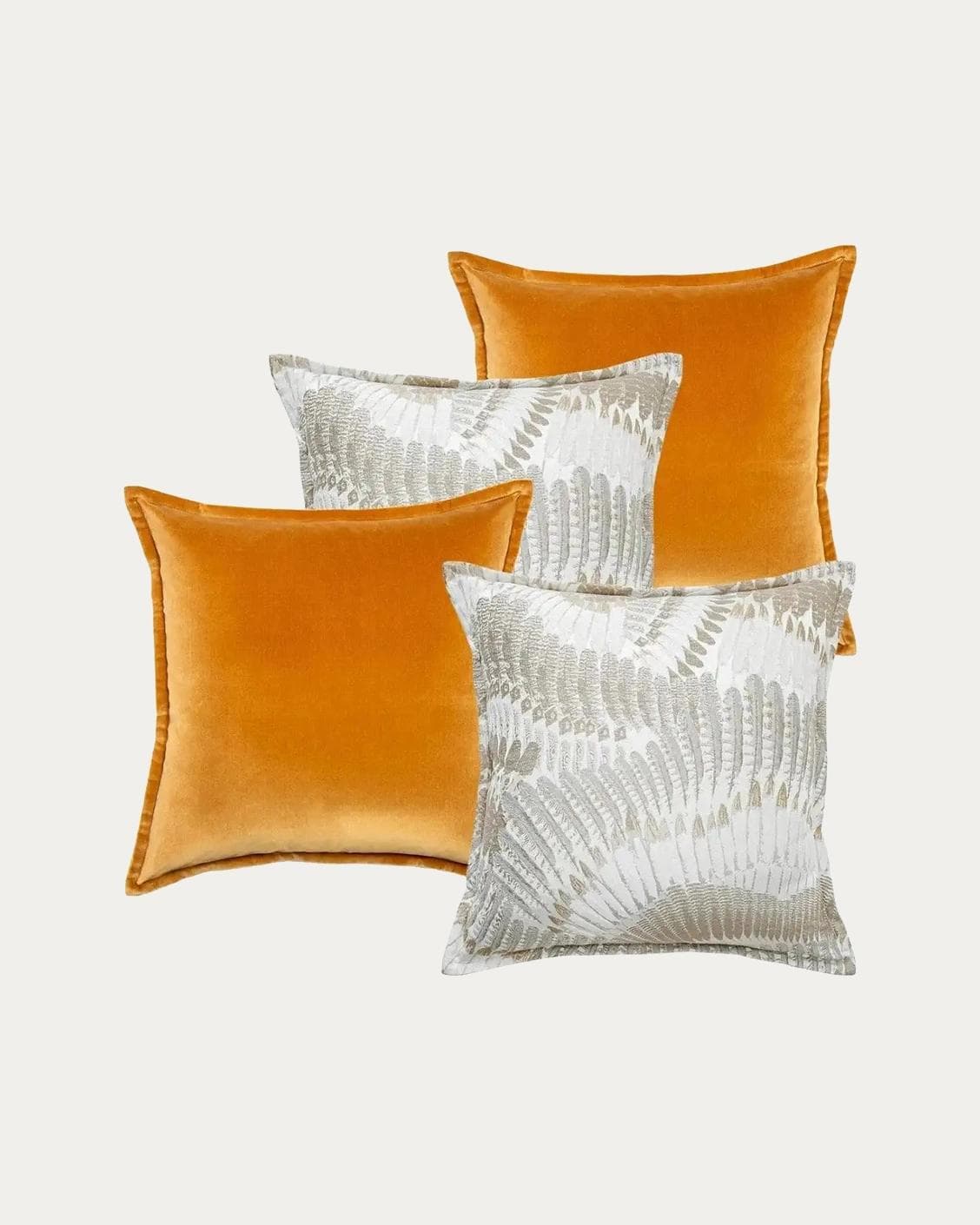 Emilia Bundle bundle - indoor in orange, brown and grey, shown in a product front view as image 1