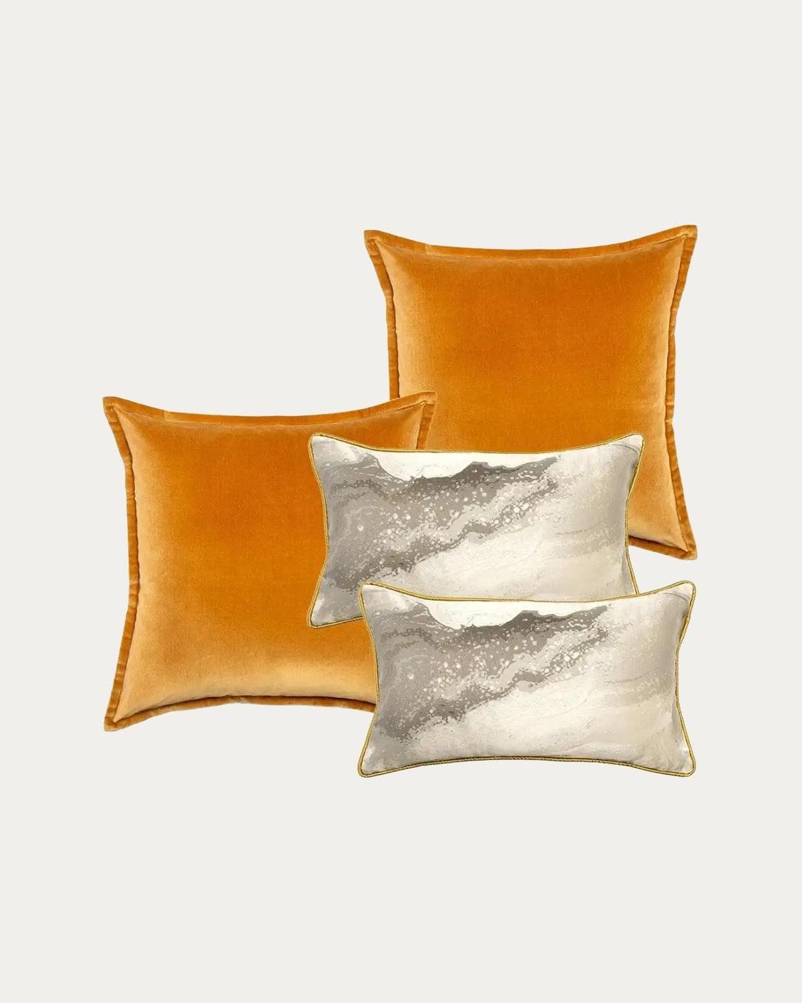 Johan Bundle bundle - indoor in orange, silver and yellow, shown in a product front view as image 1