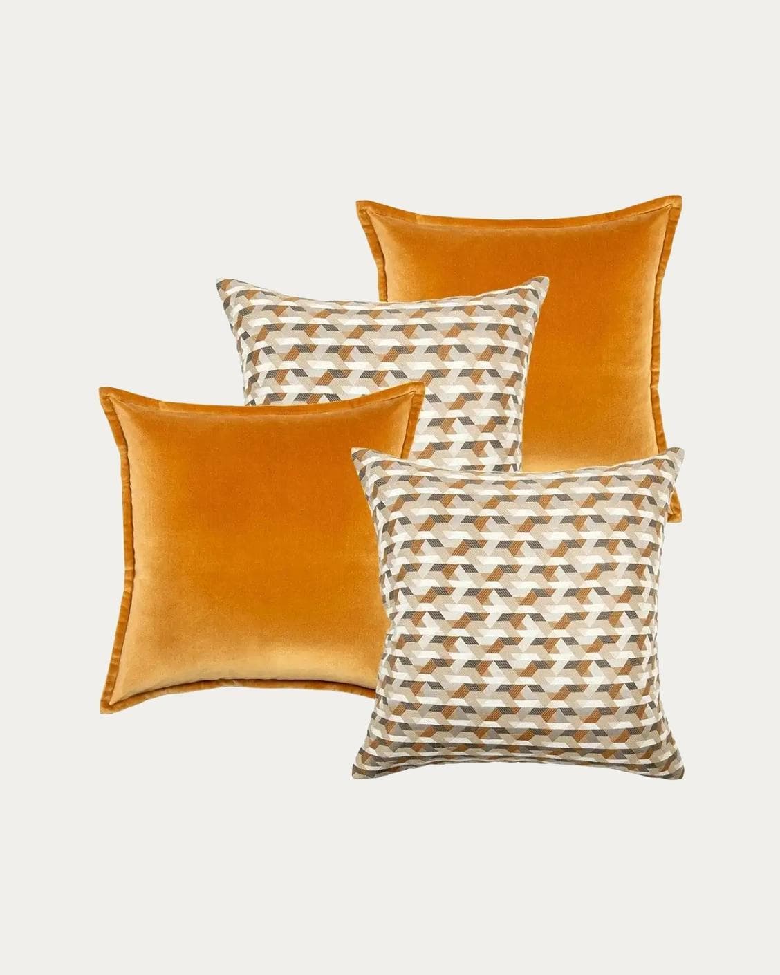 Phoebe Bundle bundle - indoor in orange and beige, shown in a product front view as image 1